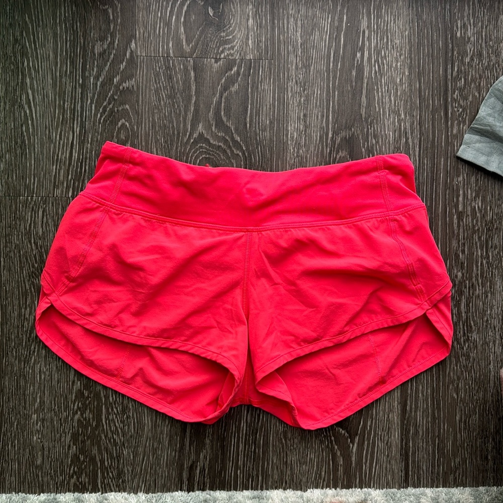 Lululemon Speed Shorts Electric Coral
